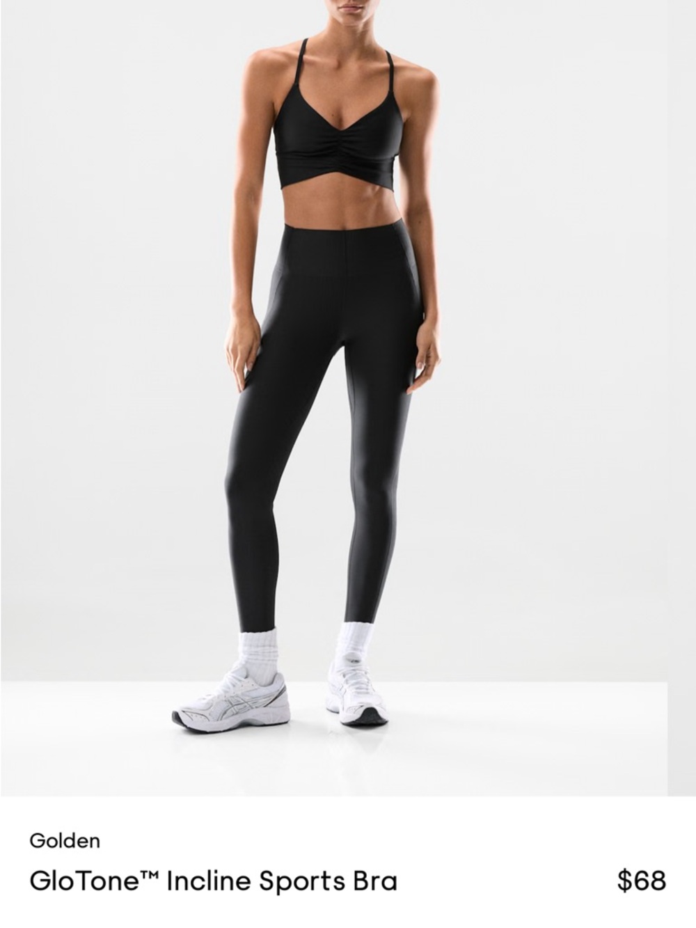 Aritzia GloTone Incline Sports Bra - Black - Picture 3 of 6